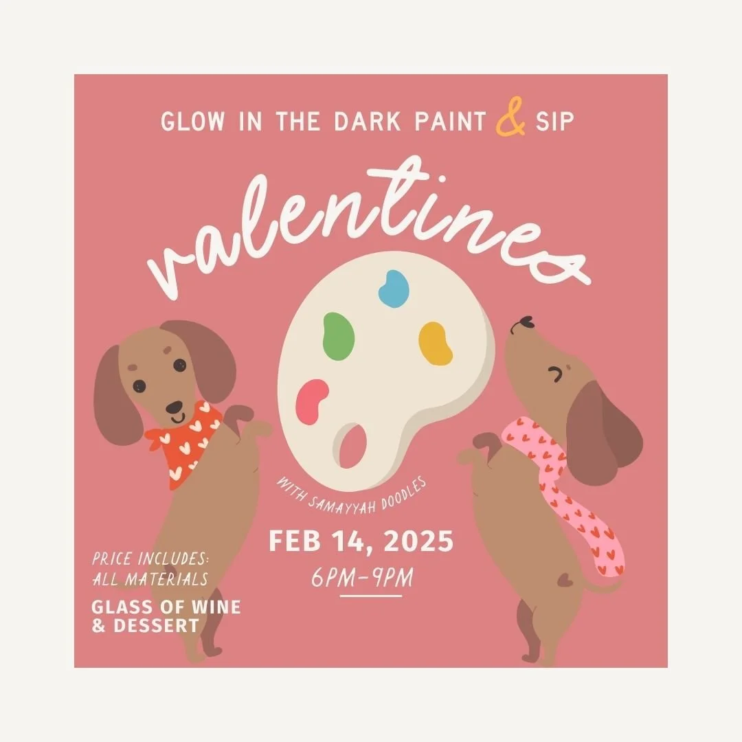 VALENTINES Glow in the Dark Paint & Sip