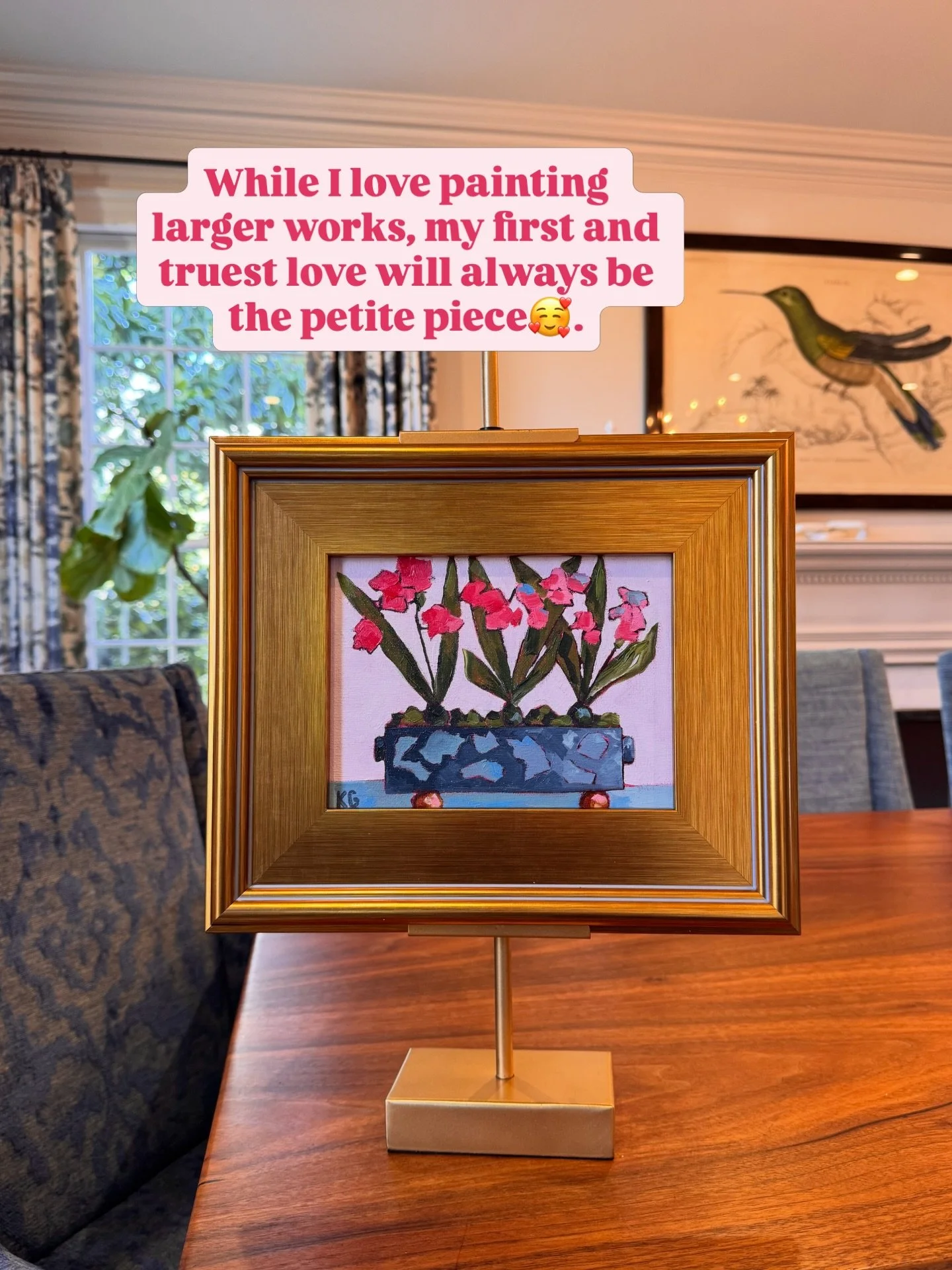 🖼️ Small paintings have always had my heart. While I love working on larger canvases, there&rsquo;s something special about a petite piece that can live just about anywhere.

Original art doesn&rsquo;t have to mean a big investment. Small works are 