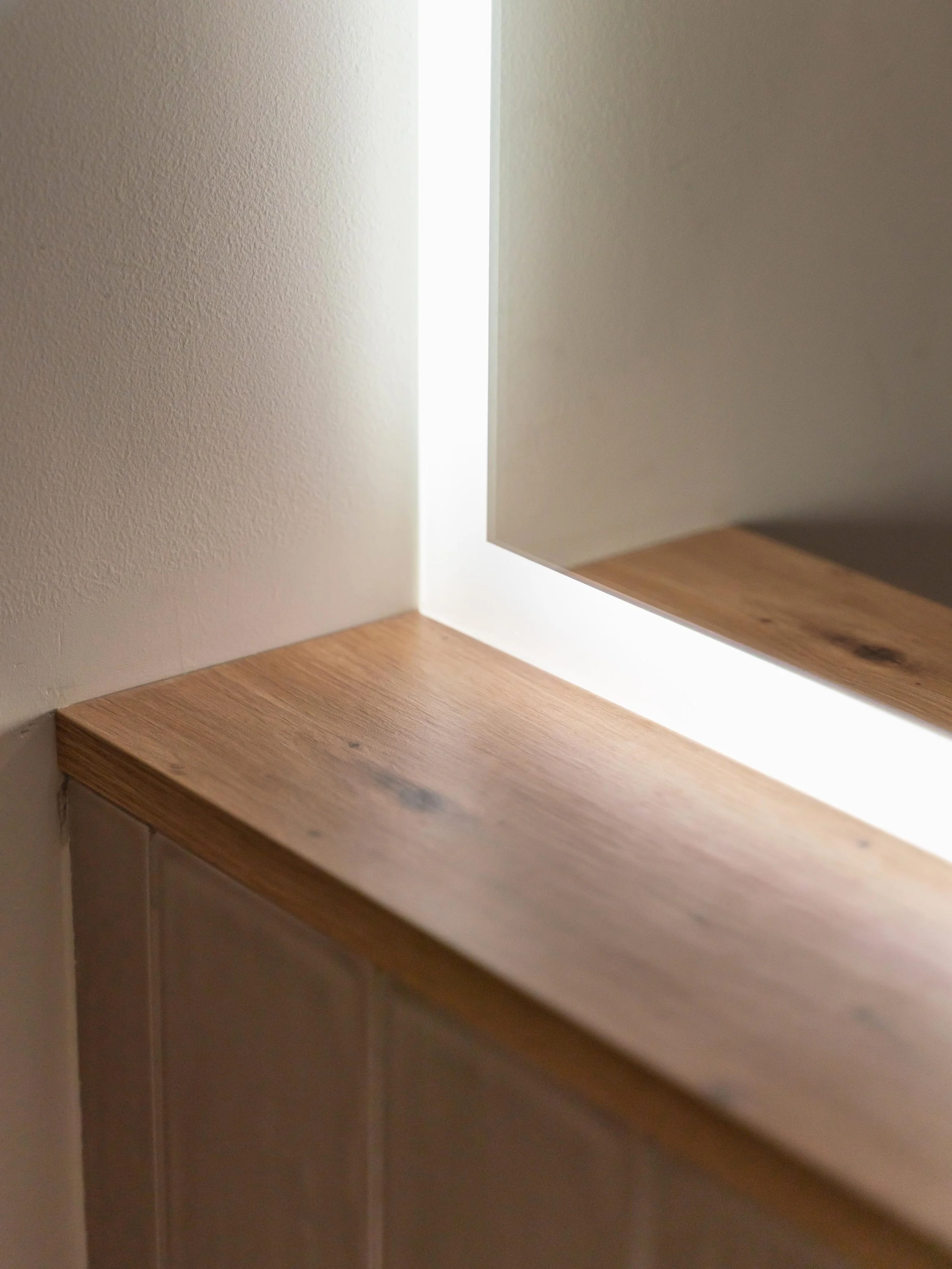 Detail zrcadla koupelny