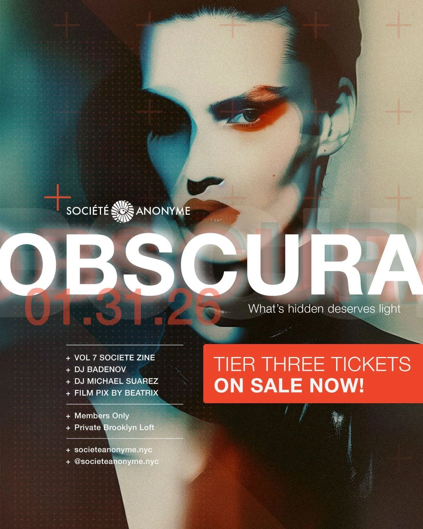 🌙LIVE: TIER 3🌙

Step into the seductive dark where mystery reigns and longing sharpens. Obscura is a night devoted to the thrill of the not-quite-seen, the whisper behind the veil, the pleasure of knowing only what you&rsquo;re allowed. 

Enjoy to 