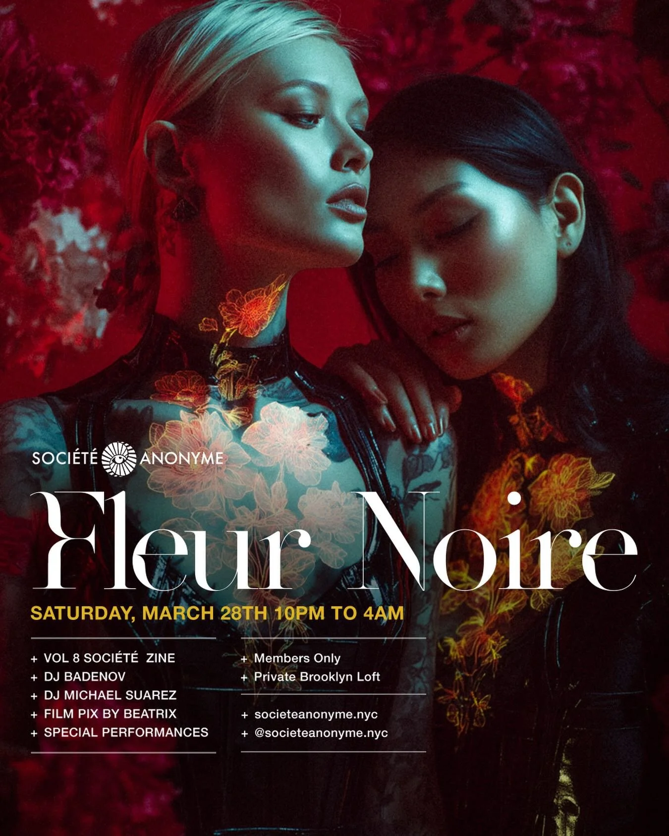 🦋ANNOUNCING🦋

Our next play party, &ldquo;Fleur Noire&rdquo;, is happening Saturday March 28th. Shed your old skin and celebrate the start of spring with a night of desire, exploration, and delightful surprises. Tickets are now live, and at our bes