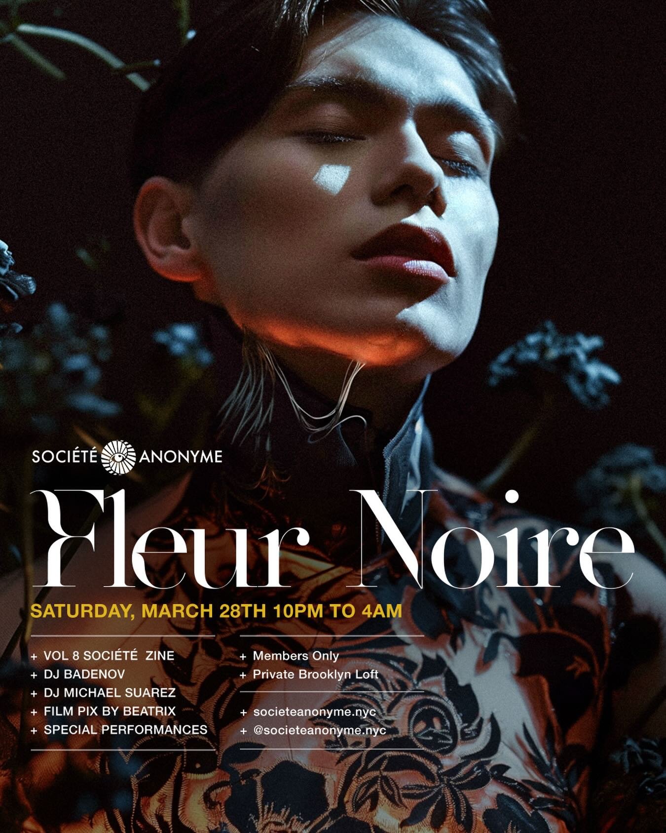 🦋TIER 1 TIX🦋

A very limited number of our best-priced tickets to our March play event, &ldquo;Fleur Noire&rdquo;, are available and ready to secure. Come immerse yourself in the delights of spring&mdash;Soci&eacute;t&eacute; Anonyme style.

We can