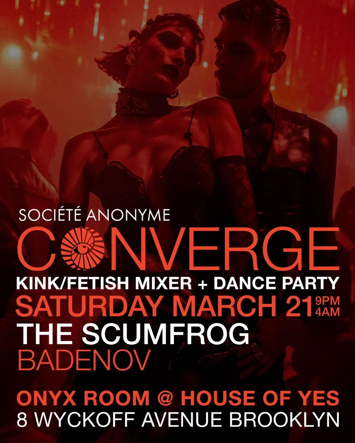 🪩LAST CHANCE TIX🪩

This is it. General admission is sold out and we&rsquo;re down to our final batch of last chance tickets for CONVERGE. Join us next Saturday, 3/21 at the Onyx Room for a night of dance, connection, and discovery.
___

What is &ld