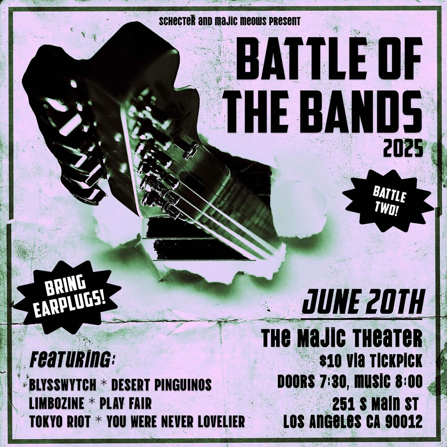 🚨NEW SHOW🚨
June 20th at the Majic Theater, we are performing in Battle Of The Bands, Los Angeles! Tickets are available in our bio, see you there!
.
.
.
#battleofthebands #indie #indieemo #emo #emomusic #indiemusic