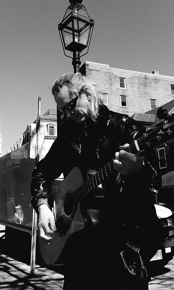 Busking in Portsmouth, NH.