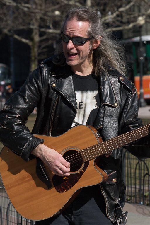 Busking on Boston.