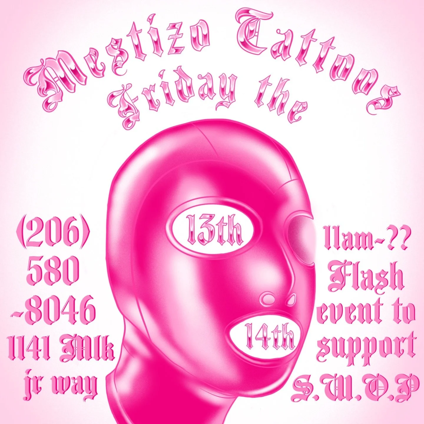 💖On February 13th and 14th we will be running a flash event fundraiser for SWOP. 

💖SWOP Seattle stands for the Sex Workers Outreach Project - Seattle, a local chapter of a national social justice network advocating for the human rights, safety, an