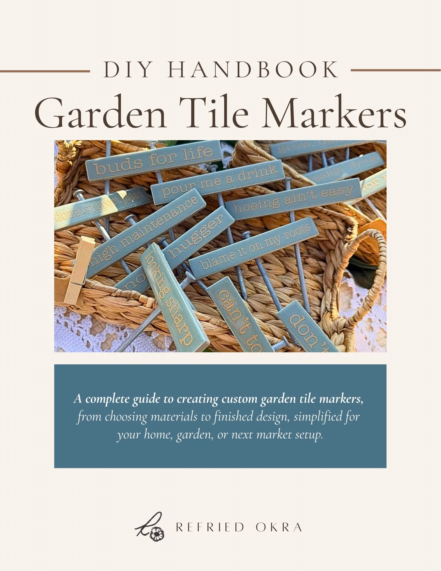 Garden Tile Markers DIY Handbook