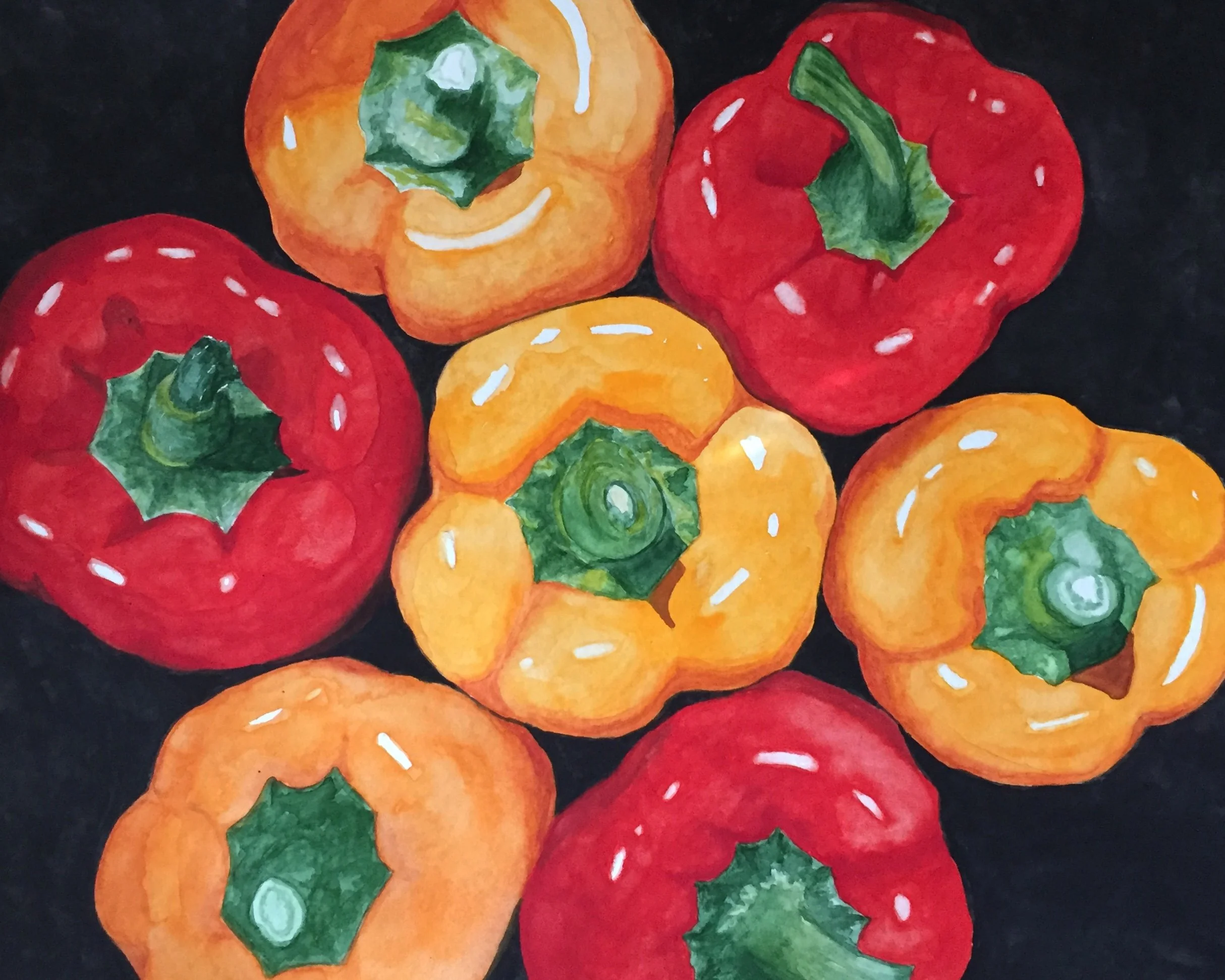 WAITING TO BE STUFFED
watercolor on paper