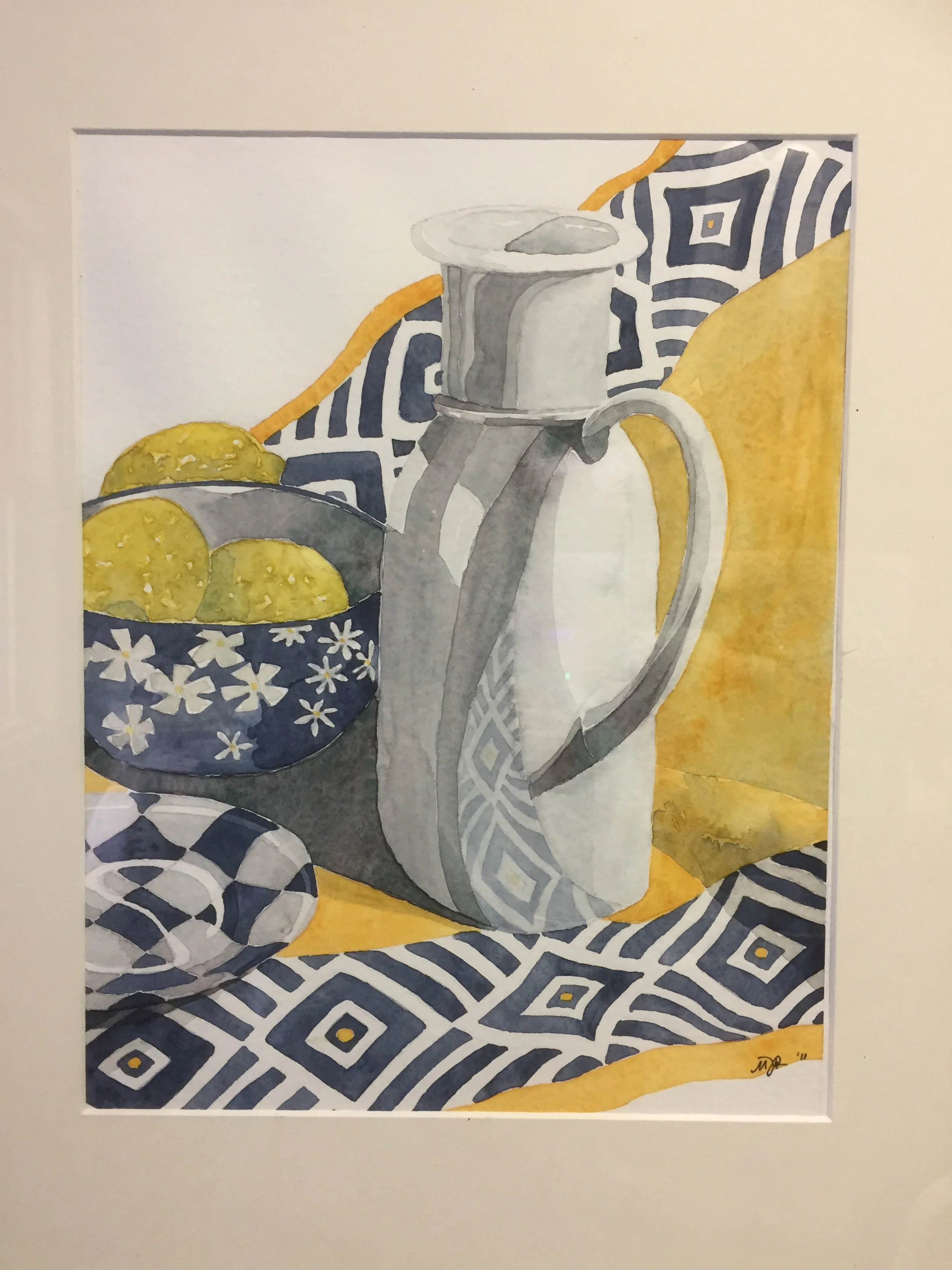 STILL LIFE WIRH LEMONS
watercolor on paper
