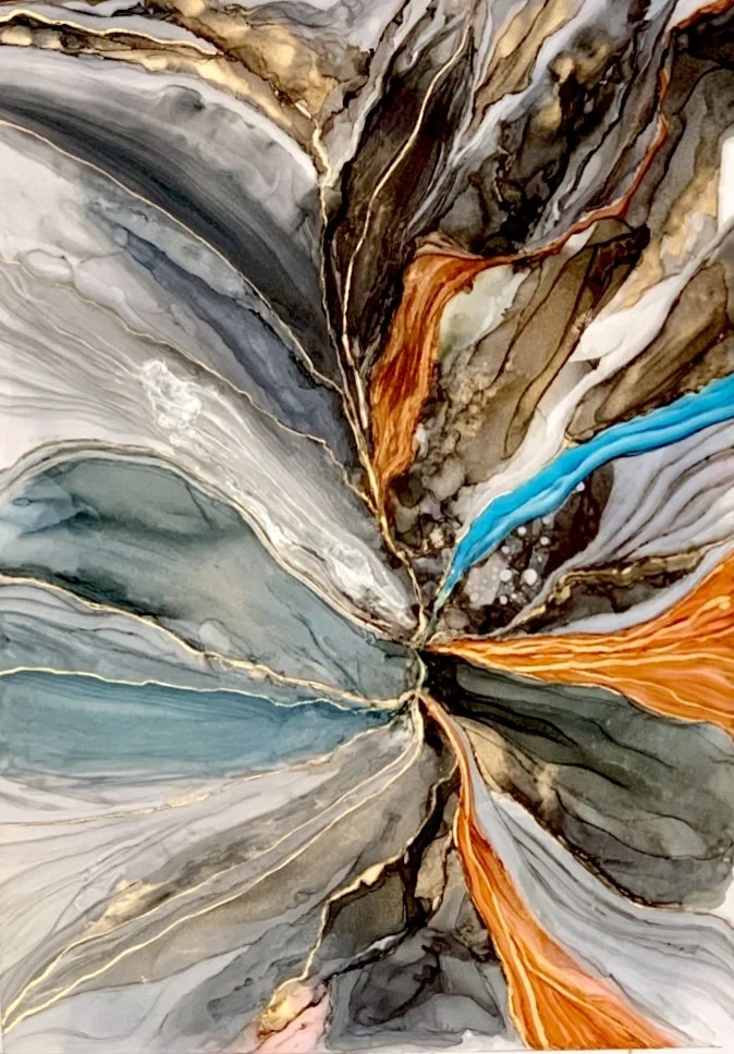 UNTITELED
alcohol ink on synthetic paper, 22"x28"