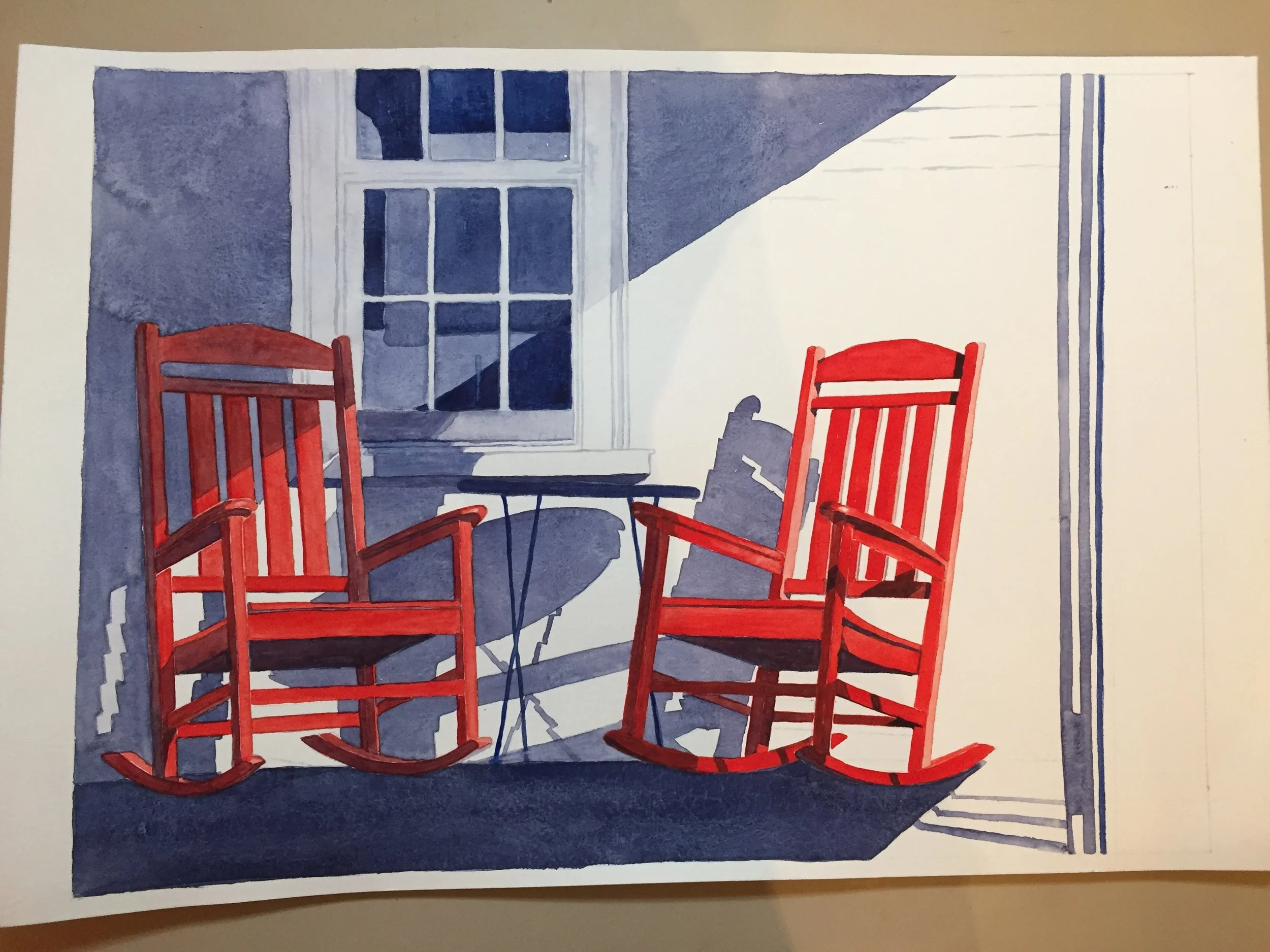 SIDE BY SIDE
watercolor on paper