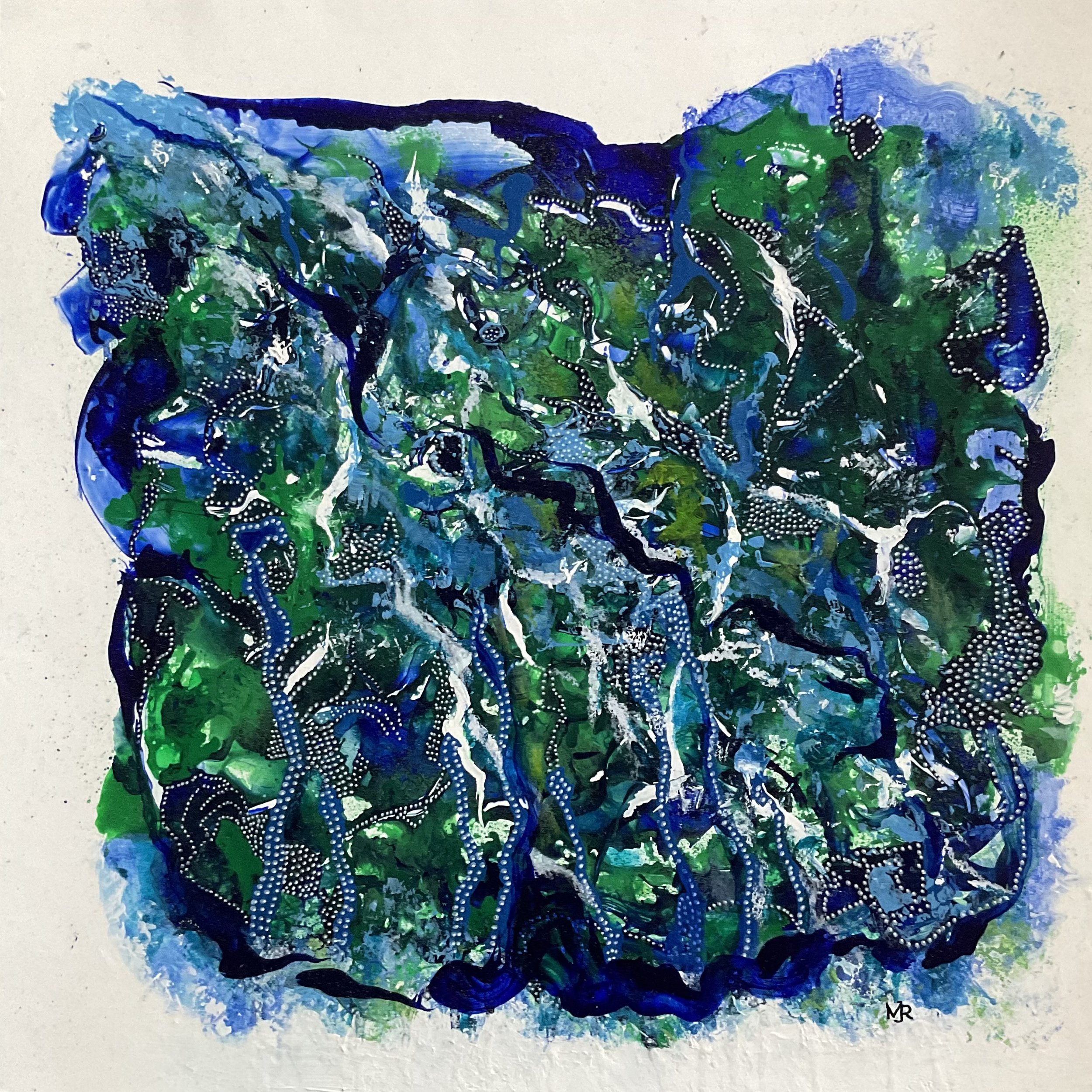 PLATED SEAWEED
fluid acrylic on synthetic paper