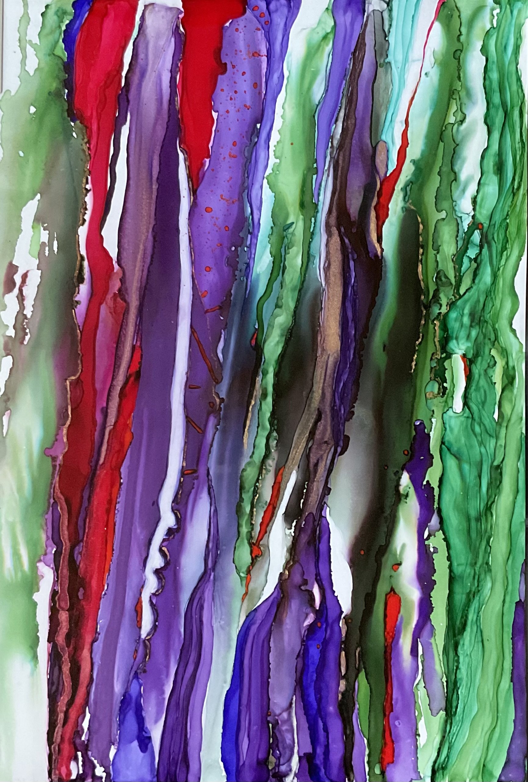 RIO, CARNIVAL, 18x22"
alcohol ink on synthetic paper