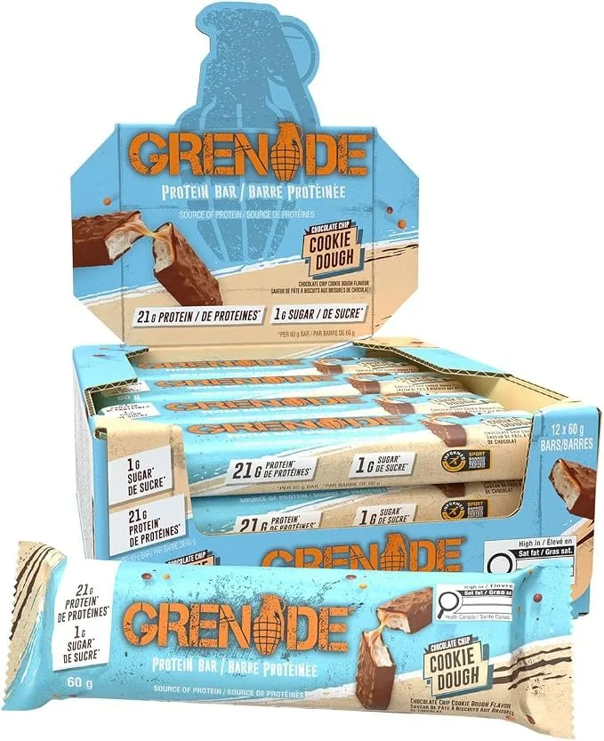 Grenade Chocolate Chip Cookie Dough protein bar