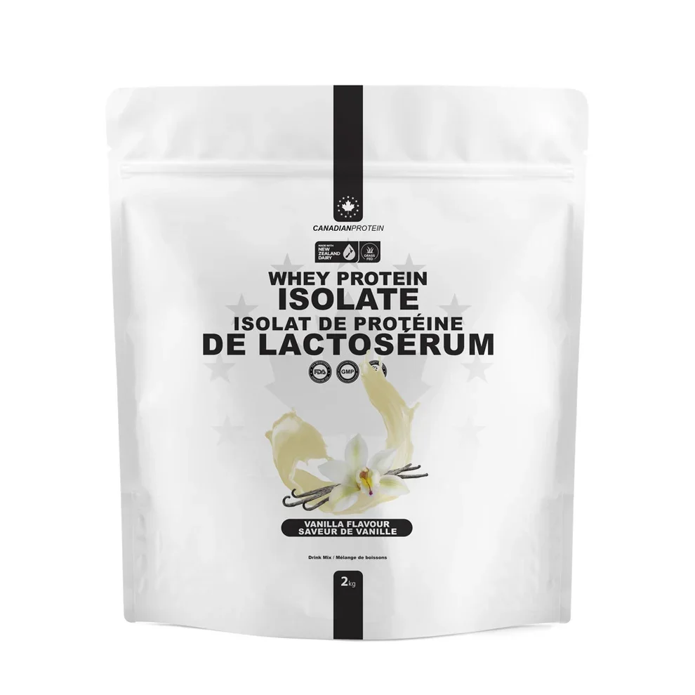 Canadian Protein Grass Fed New Zealand Whey Isolate Vanilla, 2 kg bag