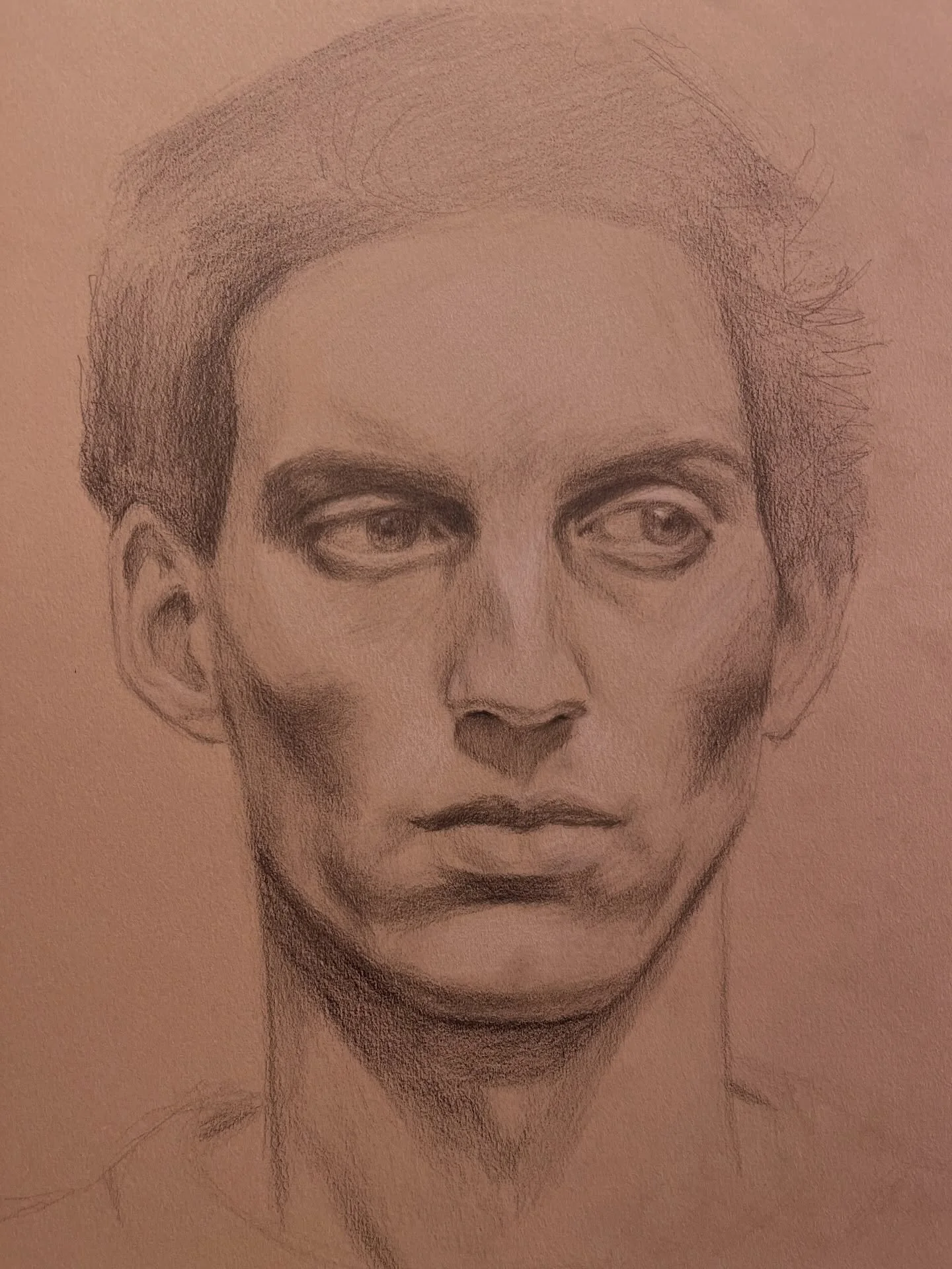 Day 86. There was something really captivating about such deep-set eyes and pronounced cheekbones, like one could easily see a skull lurking under there too&hellip;
#portrait #portraitdrawing #drawingaday