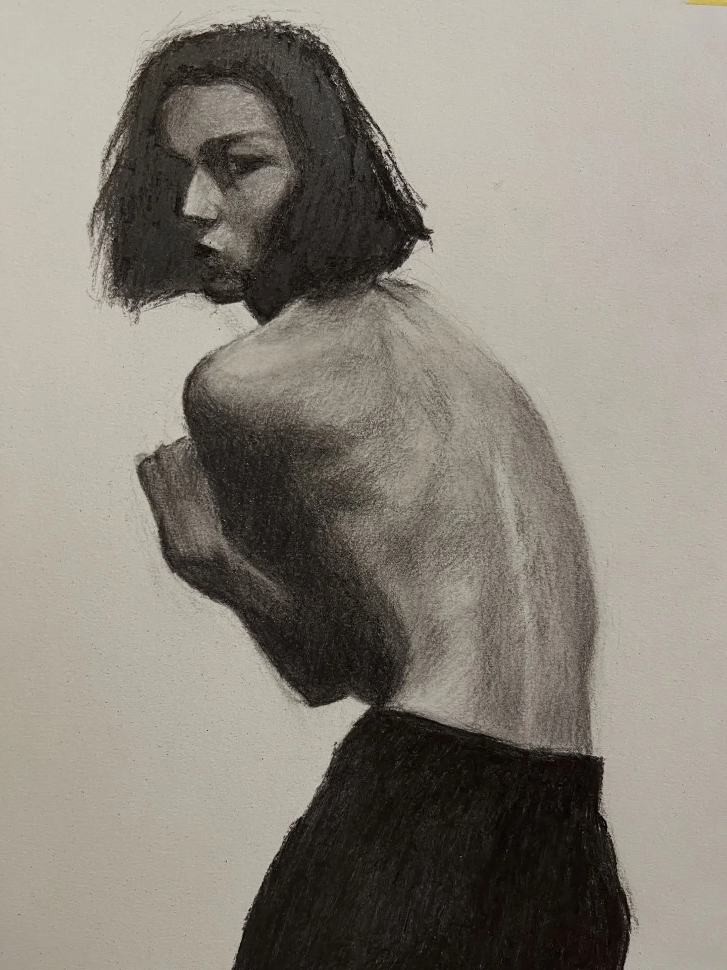 Day 81. Hadn&rsquo;t worked with charcoal in ages, thought it would be appropriate here where the contrasts are so intense.
#figurestudy #charcoaldrawing #drawing