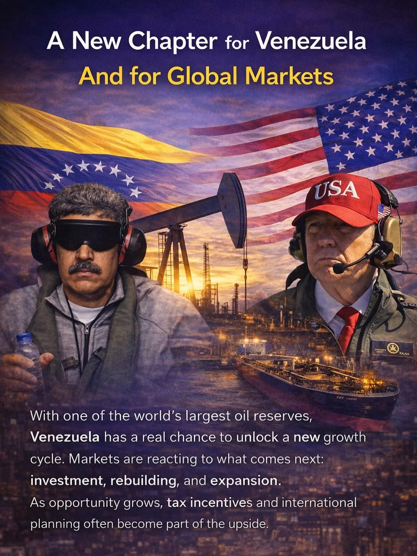 🇻🇪 With one of the world&rsquo;s largest oil reserves, Venezuela is stepping into a new phase. Markets are viewing this moment as an economic reset: a shift toward rebuilding, confidence, and forward momentum.

In the short term, sentiment matters.