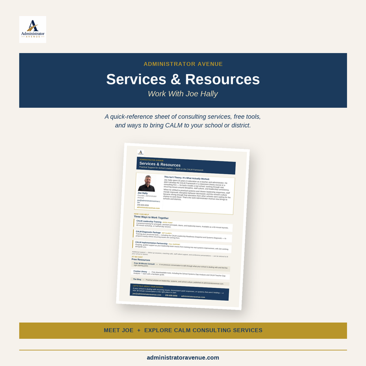 The Administrator Avenue membership resource library for school leaders