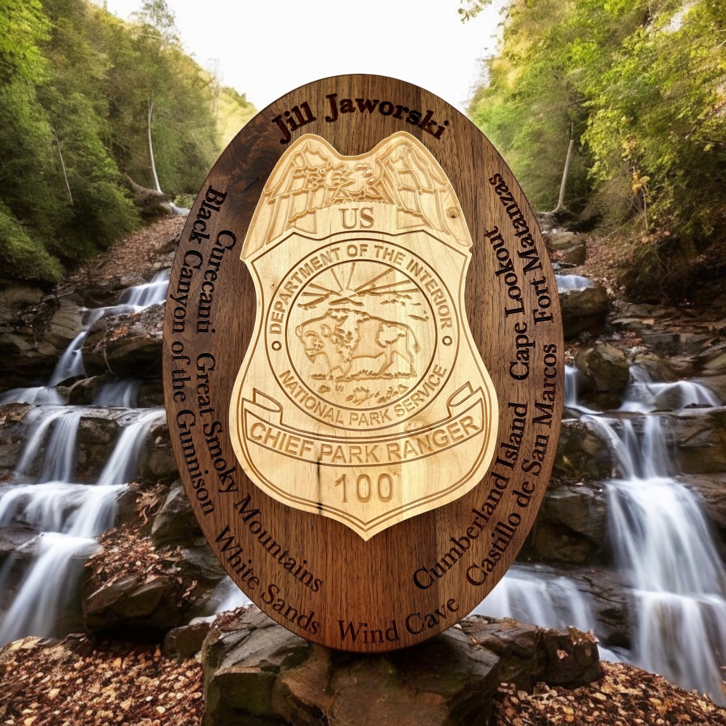 Jill Jaworski Chief Ranger Badge - Smoky Mountains.jpeg