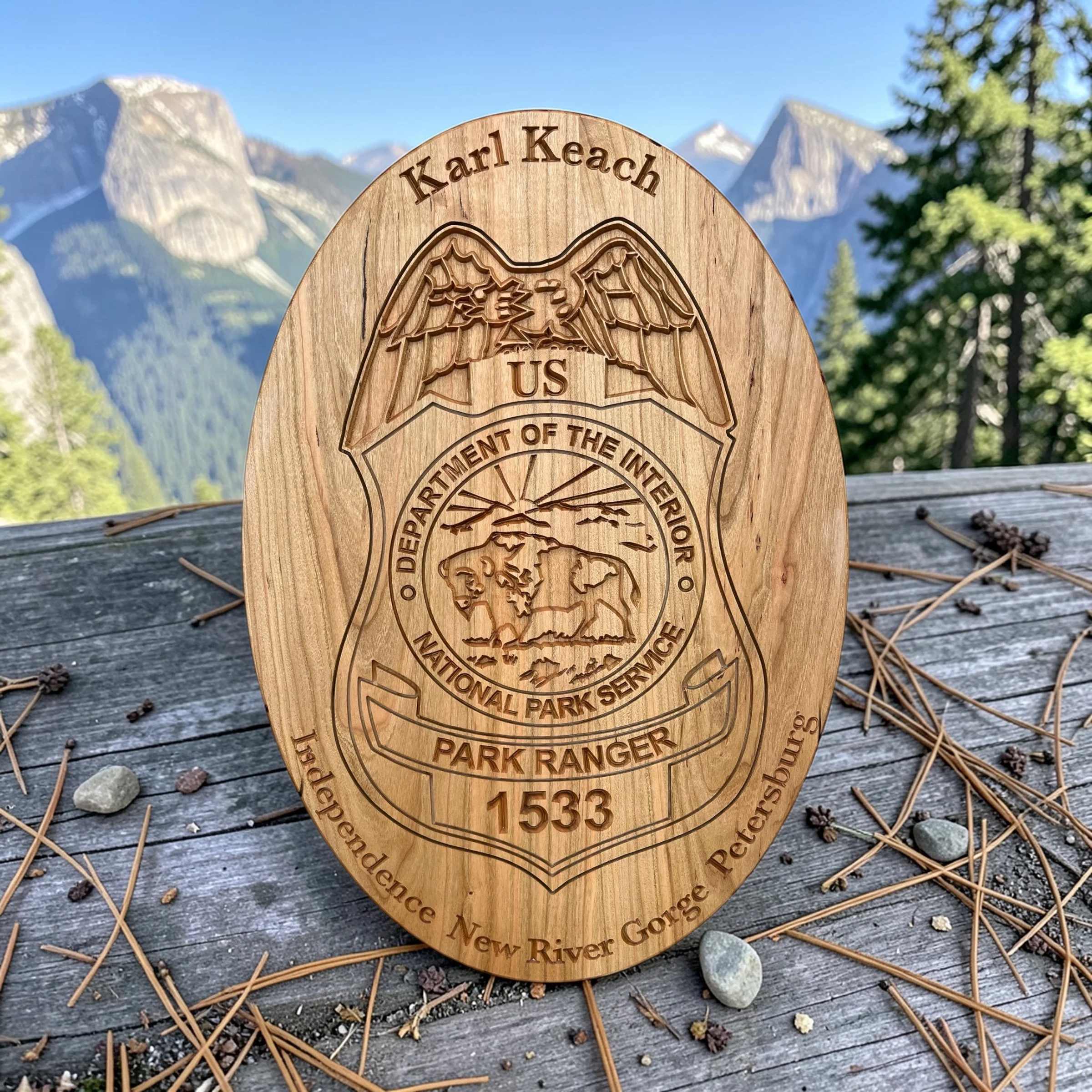 Park Ranger Badge - Karl Keach.JPG