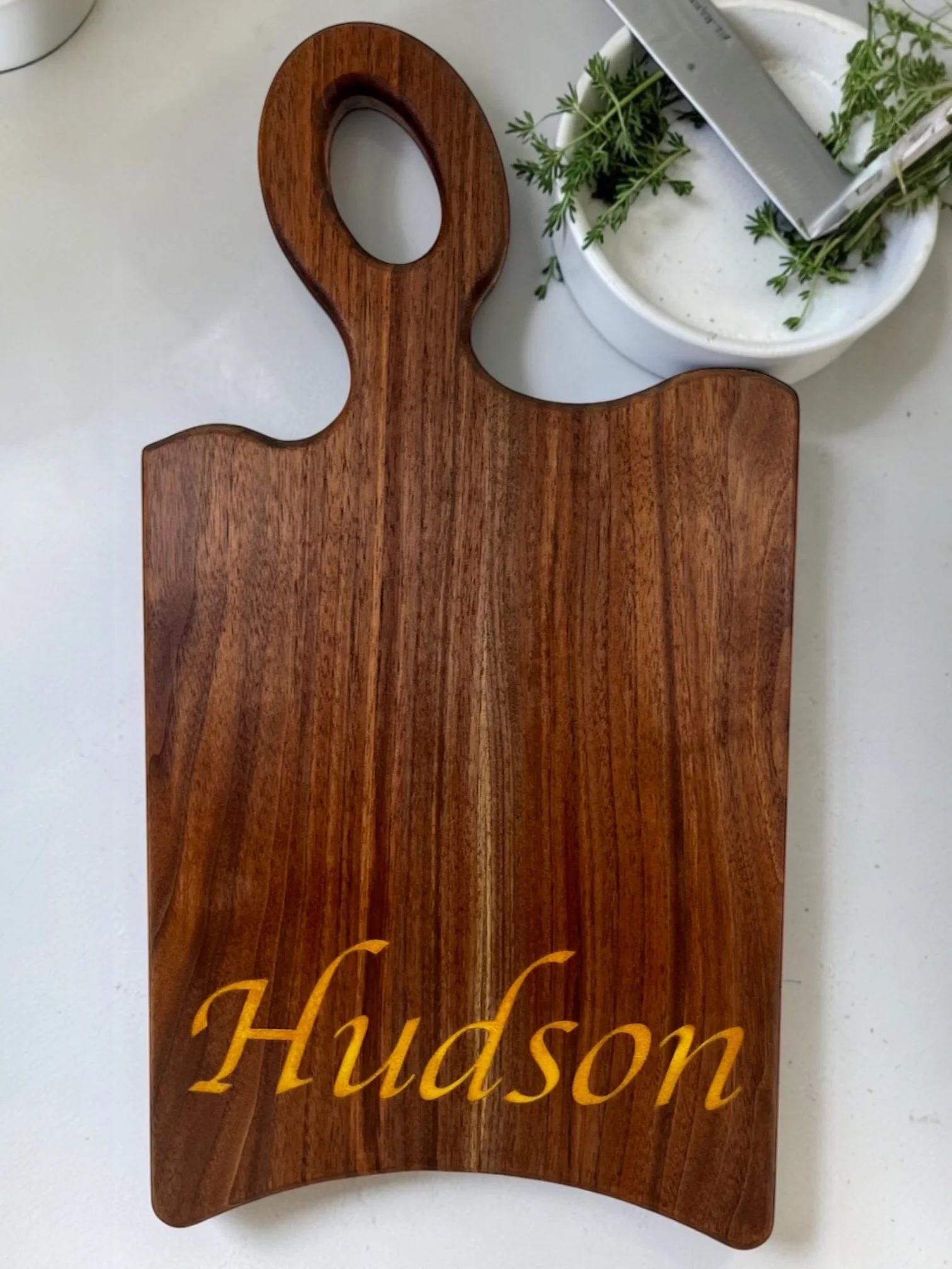 Personalized Walnut Charcuterie Board