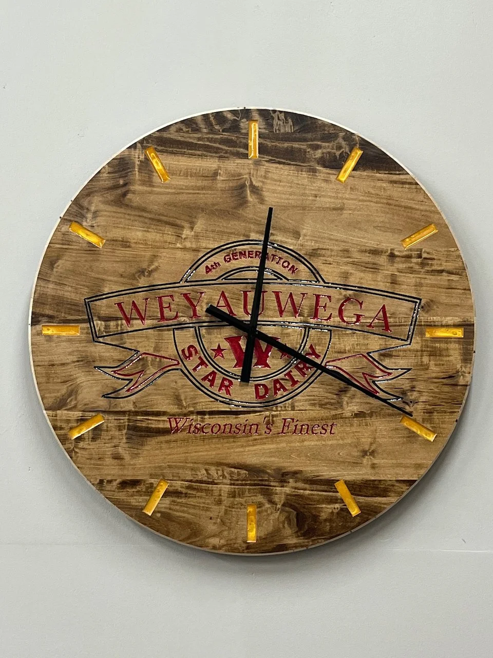 Weyauwega Star Dairy Logo Clock.jpeg