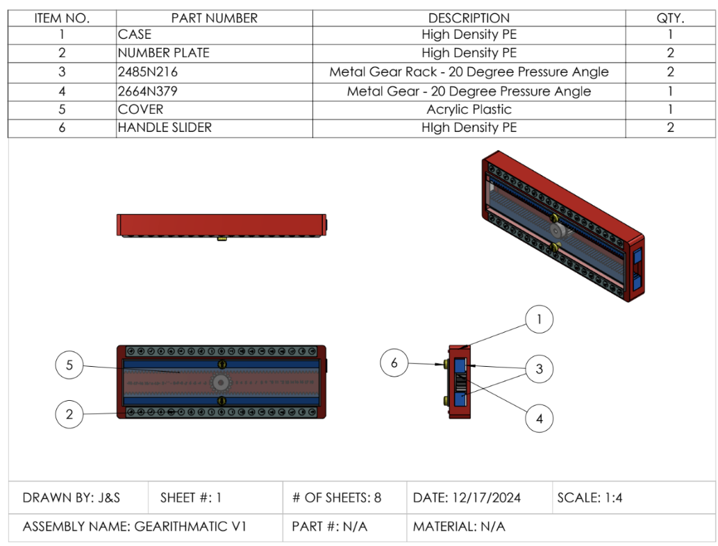 Gearithmatic: A Mechanical Math Toy