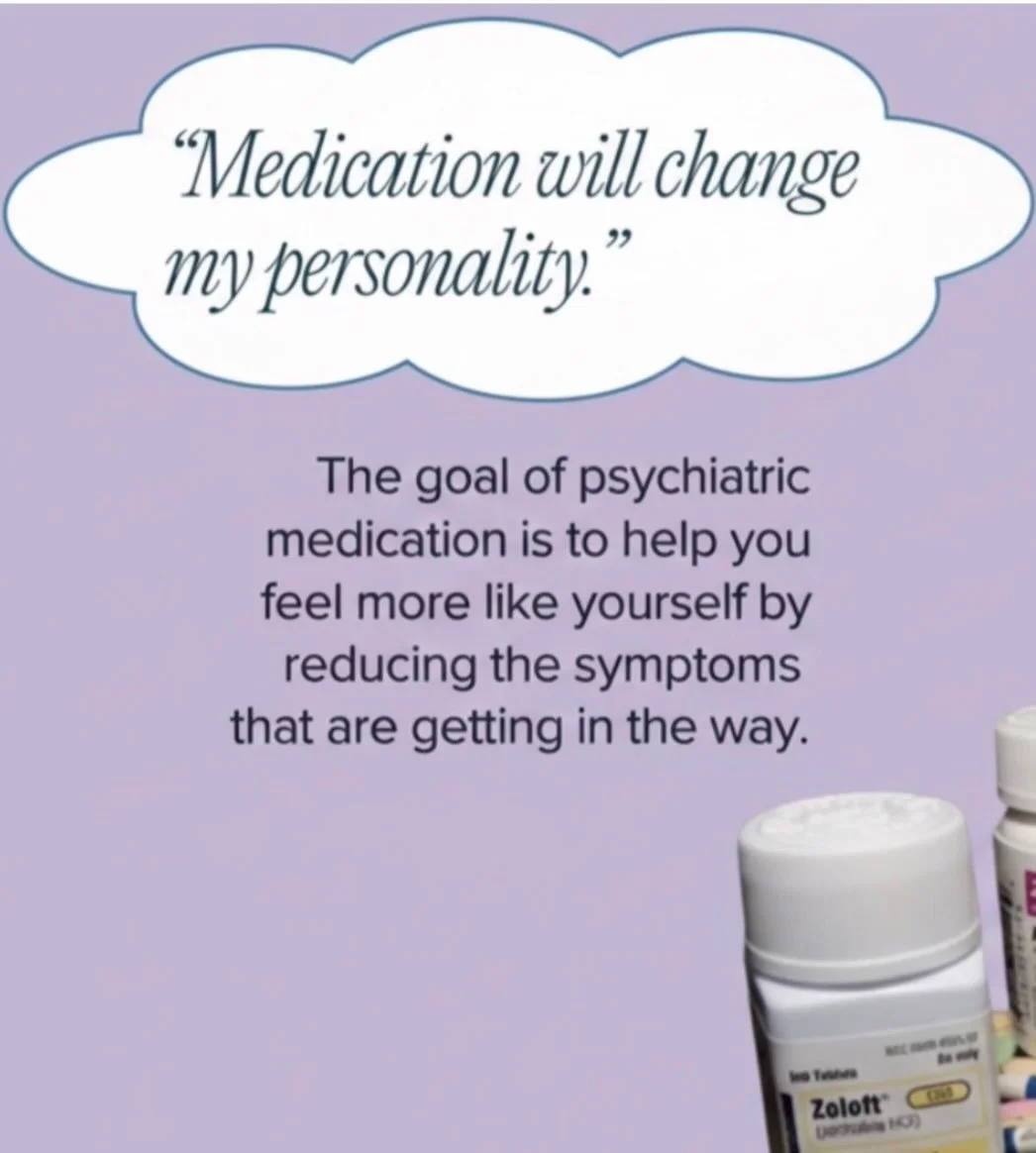 🧠✨ &ldquo;Medication will change my personality.&rdquo;
This is one of the most common fears I hear.

The truth?
The goal of psychiatric medication isn&rsquo;t to change who you are &mdash;
it&rsquo;s to help you feel more like yourself by quieting 