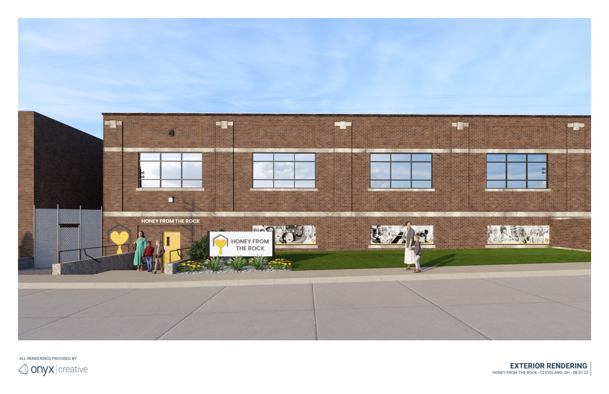 A much easier to locate building entrance