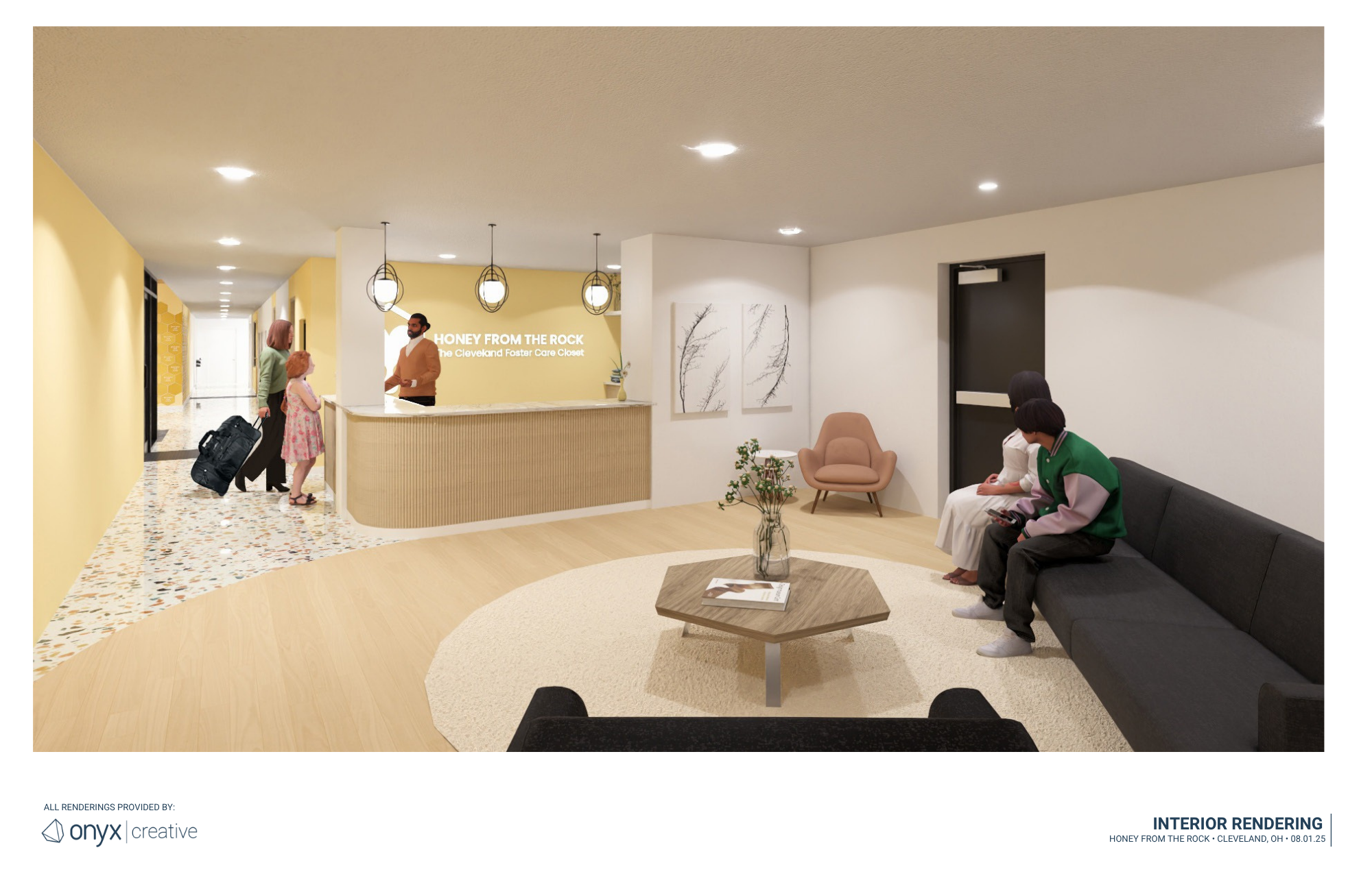 An upgraded, welcoming, entry way and "check out" experience