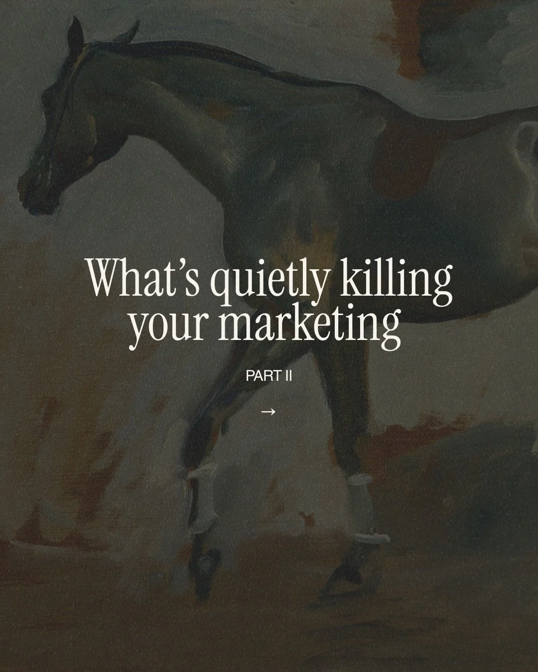 are you stuck because the algorithm hates you? orrr because you&rsquo;re overlooking the core aspects of strong marketing? 👀 part ii of the mistakes i see all the time&hellip;

&rarr; underinvesting in foundational assets like your website, your vis