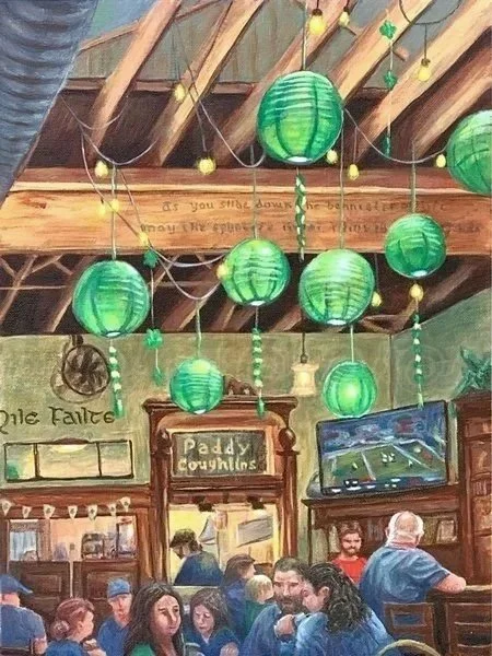 Paddy's On Thursday - Acrylic on Panel