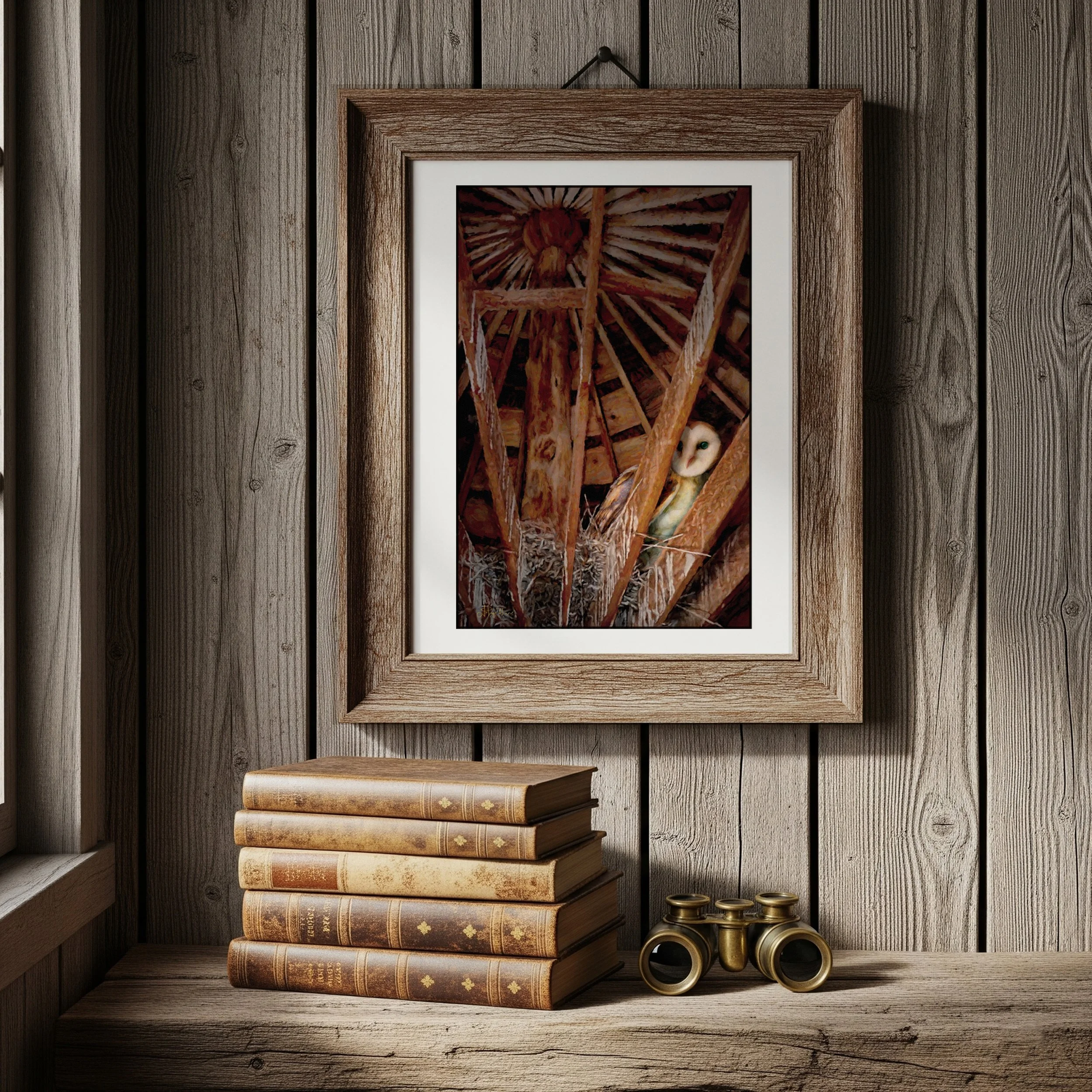 RoundBarnOwl_JuliePuzWilson_WallDisplay1.jpg
