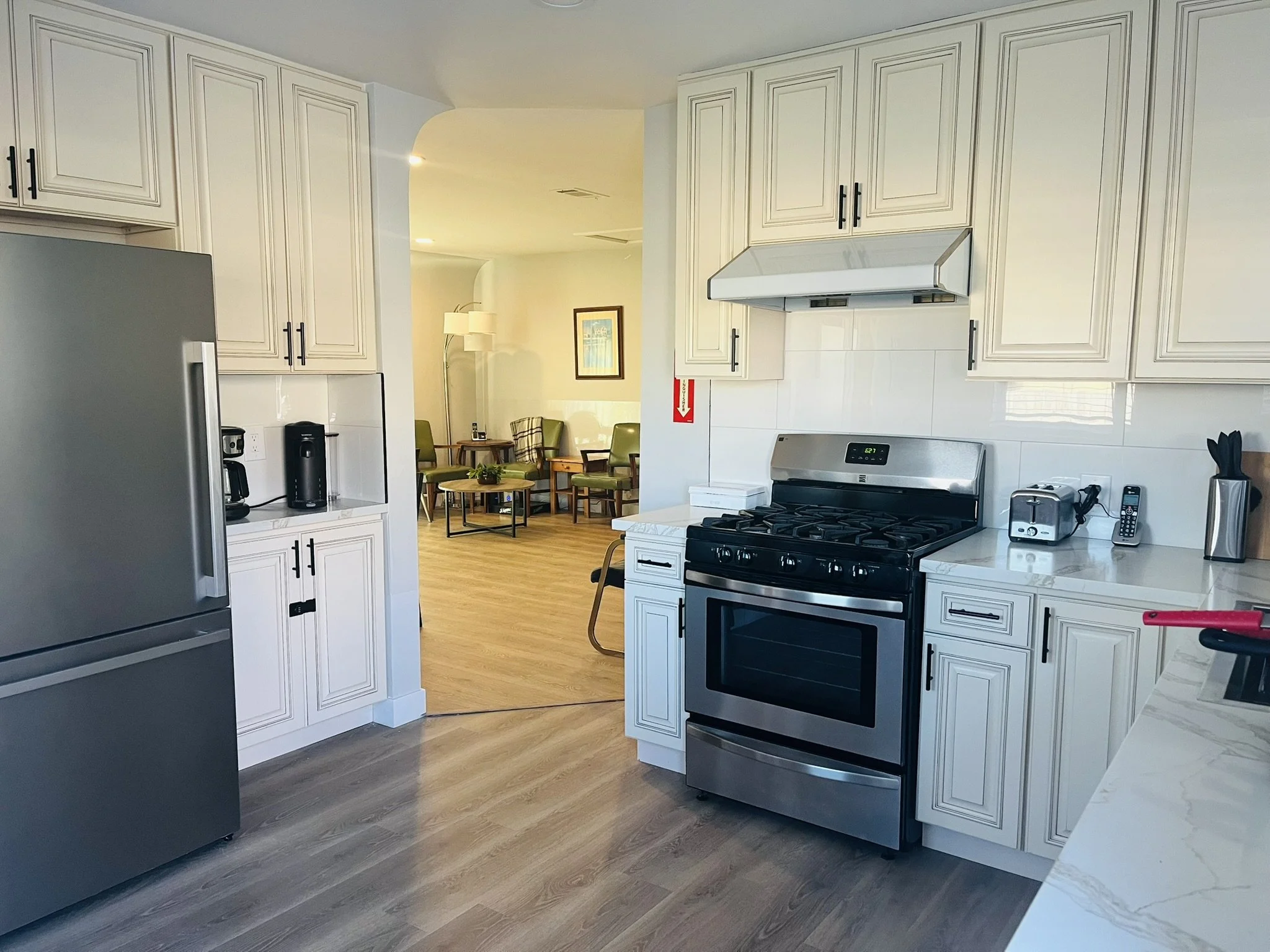 A warm, familiar space where nourishing meals are prepared daily.