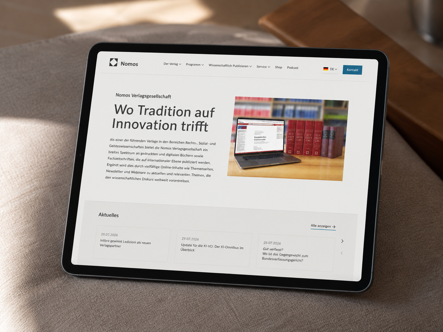 Relaunch der Corporate Website von Nomos