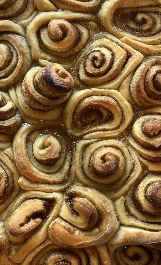 Sourdough Cinnamon Roll with Silky Sweet Cream Icing