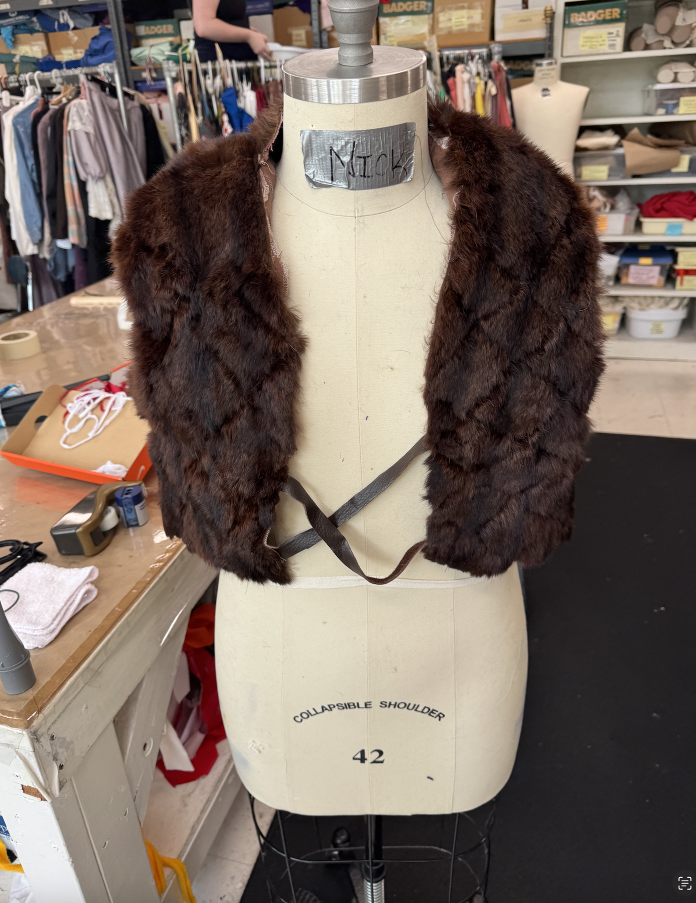 Quilting stitches were also added for security and integrity. Final front view.