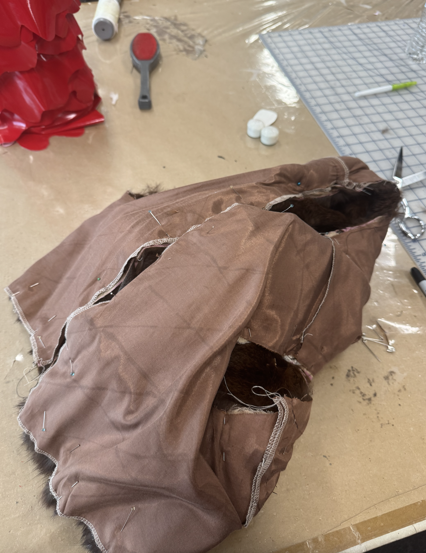 After one use, the vest started to disintegrate. So a lining layer was added.