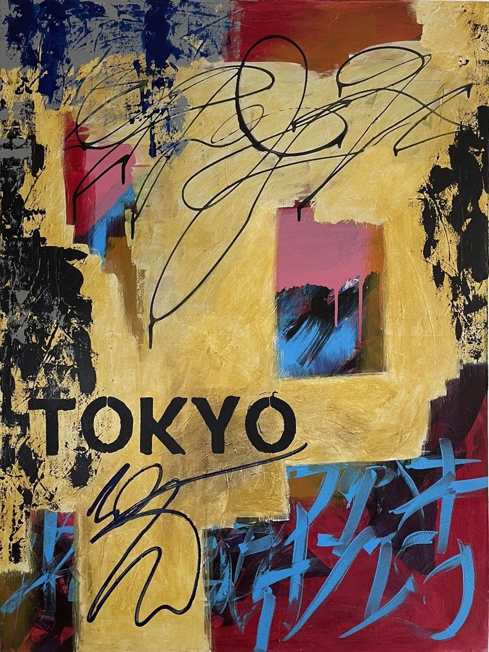 Tokyo, 2022
Acrylic, Eastern Influences on canvas
48" x 36"