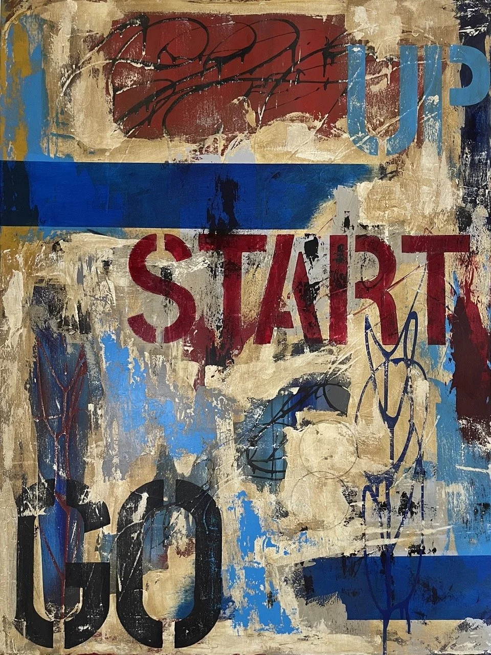 Upstart, 2024
Acrylic, Ambition on canvas
48" x 36"
