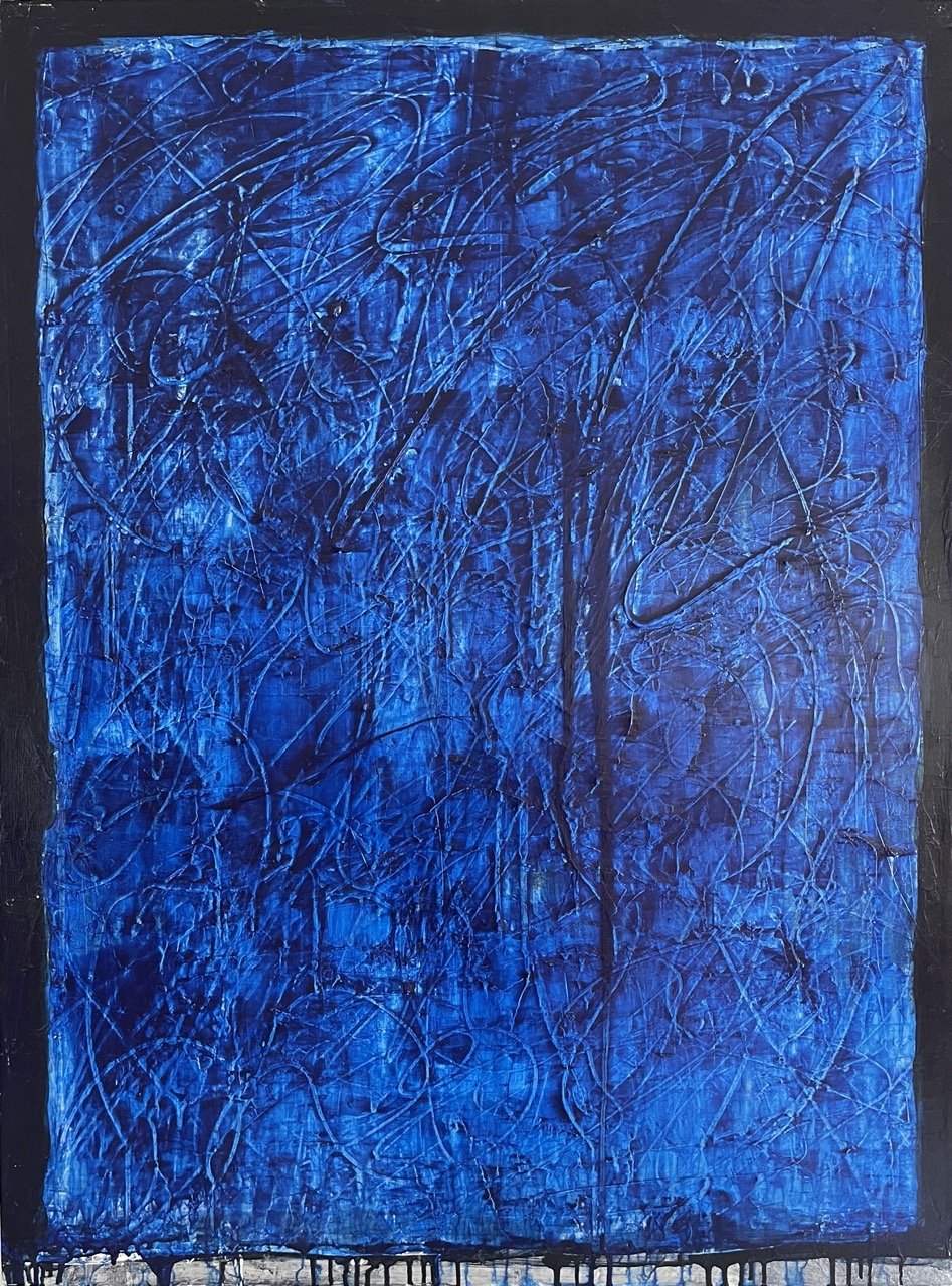 Tangled Up In Blue, 2021
Acrylic, Modern Folklore on canvas
48" x 36"