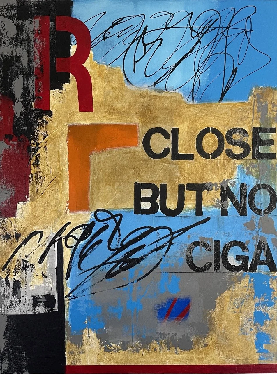 Close But No Cigar, 2021
Acrylic, Near Miss on canvas
48" x 36"