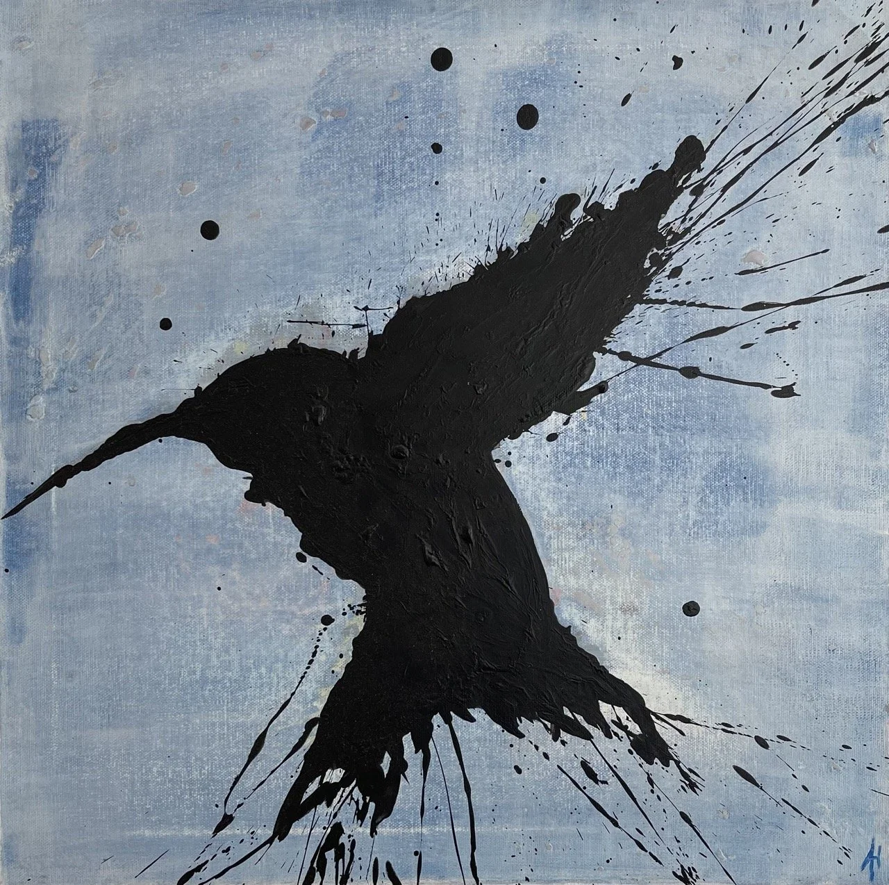 Blackbird
20" x 20"
Acrylic, Learning To Fly on canvas