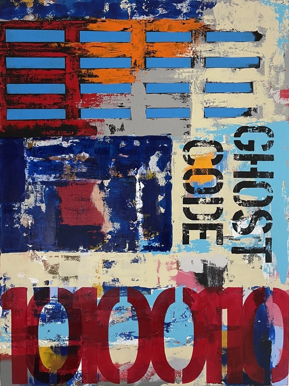 Ghost Code, 2024
Acrylic, Spiritual Machines on canvas
48" x 36"
