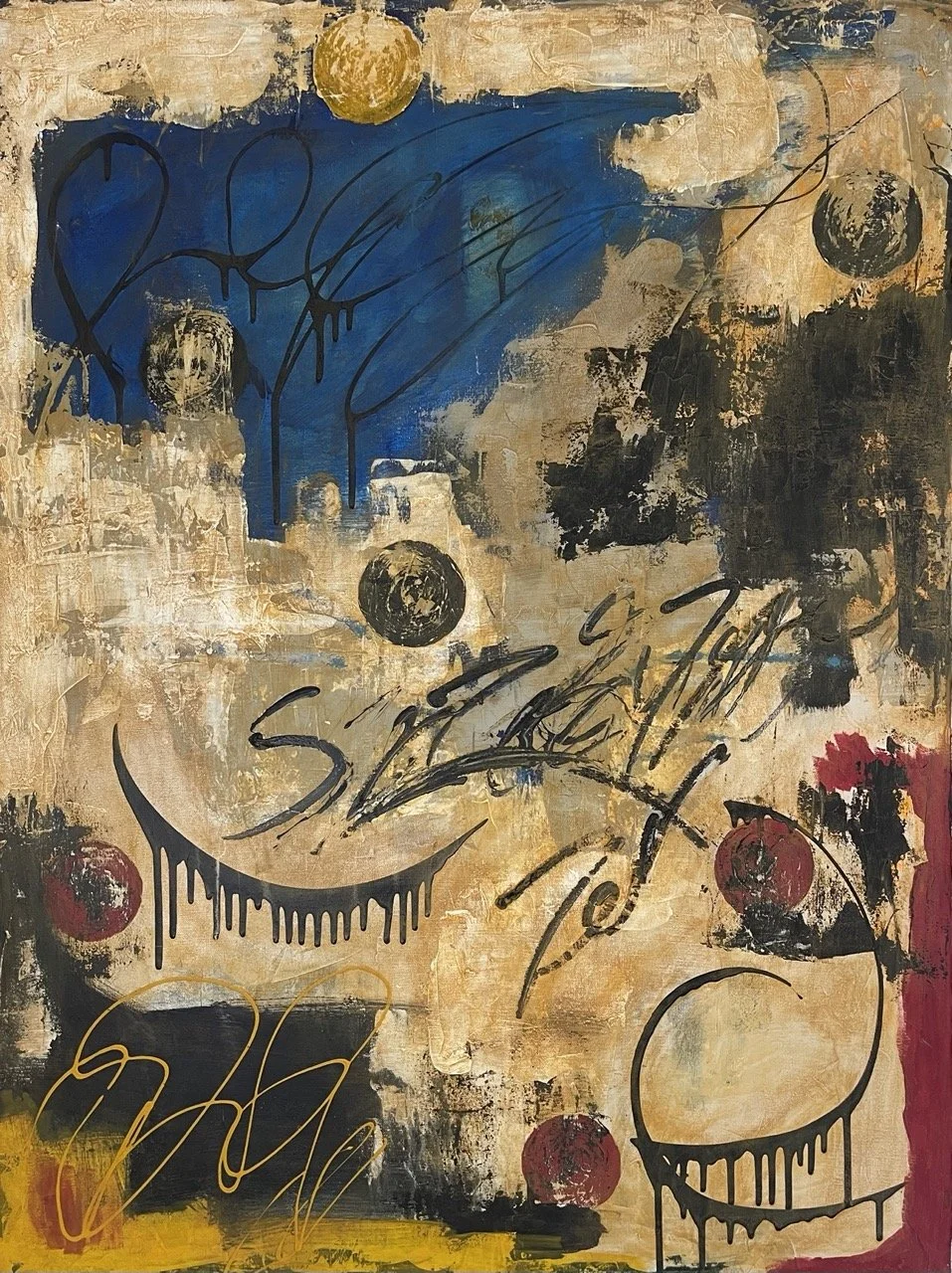 Insomnia, 2022
Acrylic, Night sweats on canvas
48" x 36"