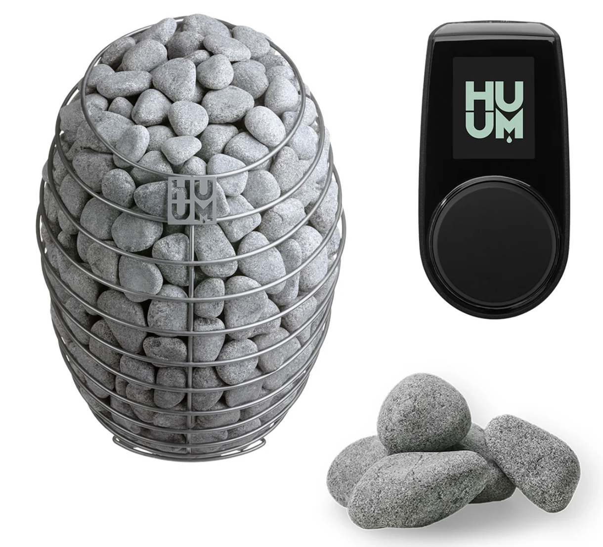 Huum Drop Heater (4.5 KW) (Includes Heater, 121lbs of stones, and Wifi Controller)