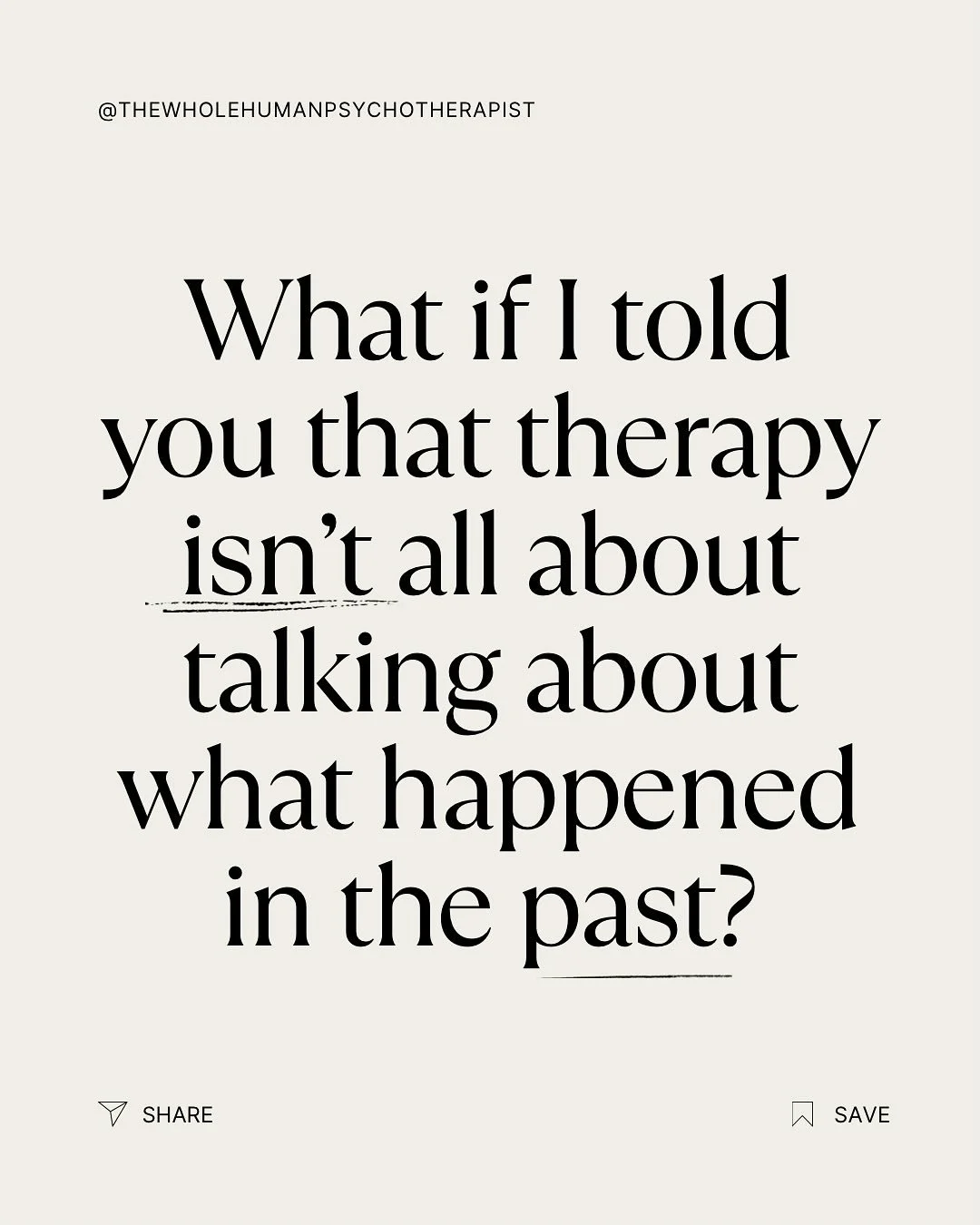 The therapy process has evolved a lot over the last decade. ⁣⁣
⁣⁣
Keep an open mind. ⁣⁣
⁣⁣
There&rsquo;s lots to be gained from trying something new ✨