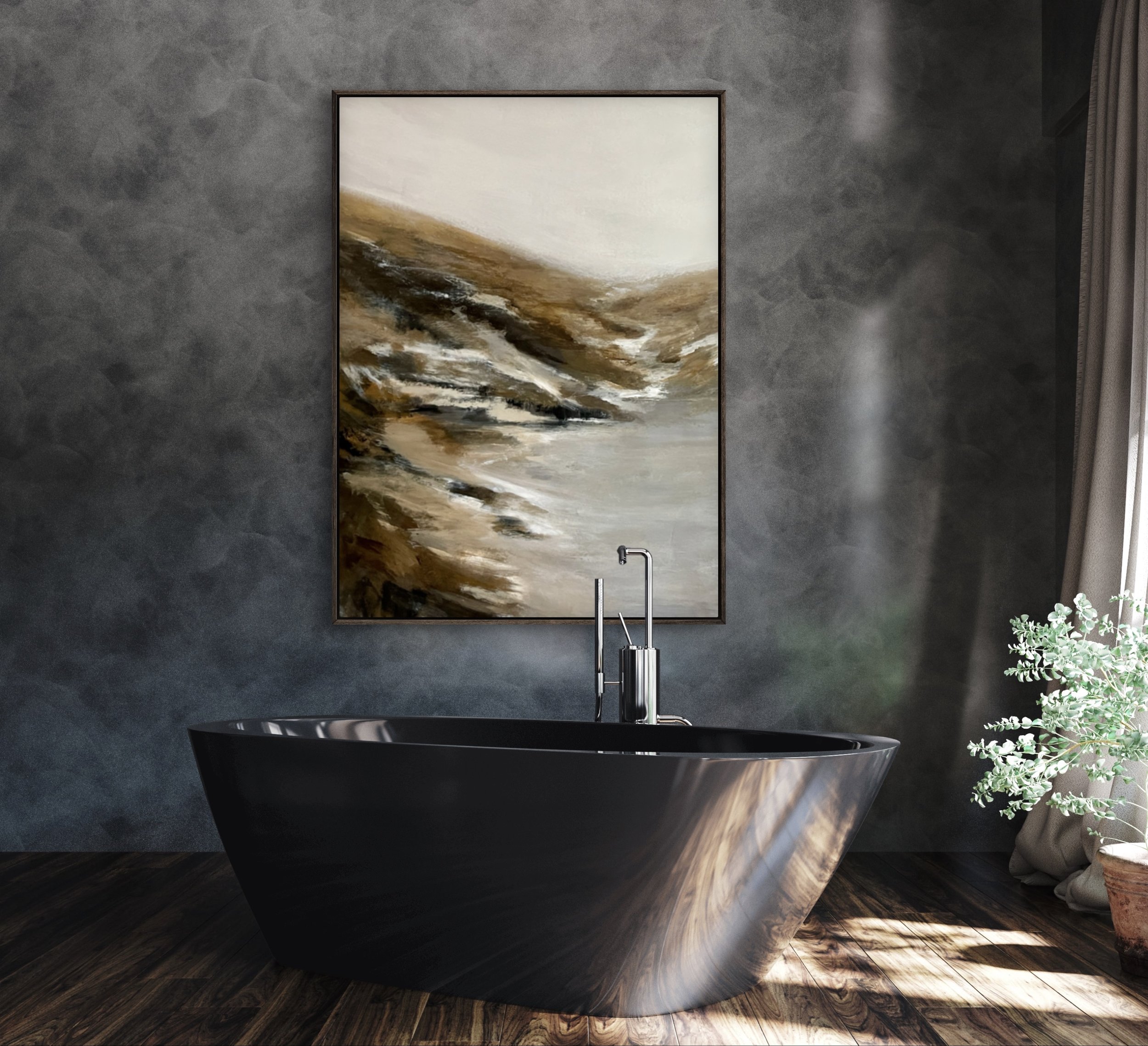 Wintering abstract painting